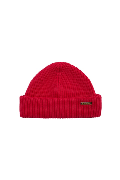 کلاه بافت Barbour Mosely مدل RE59 رنگ Brick Red