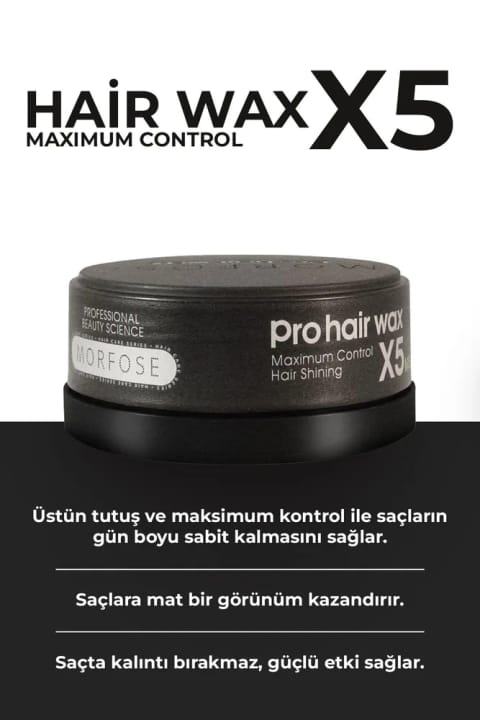 مورفوز X5 پرو وکس مشکی ۱۵۰ میلیلیتر