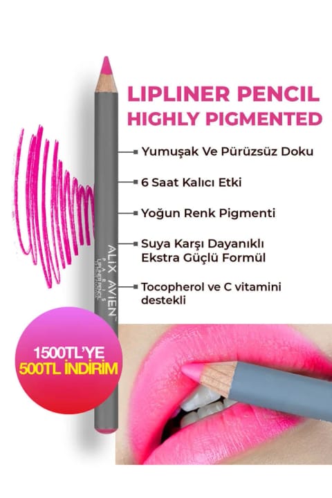 Alix Avien خط لب ماندگار و مرطوبکننده بدون پخش شدن — 13 True Fuchsia