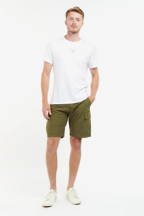 شورت کارگو مردانه Barbour Essential Ripstop رنگ سبز Gn61