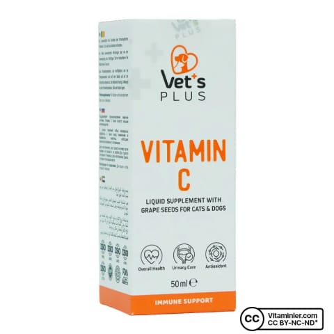 ویتامین C Vet's Plus مخصوص گربه و سگ ۵۰ میلی‌لیتر