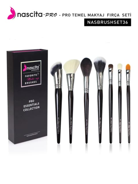 ست براش آرایشی ۷ عددی Nascita Pro Essentials Collection NASBRUSHSET36
