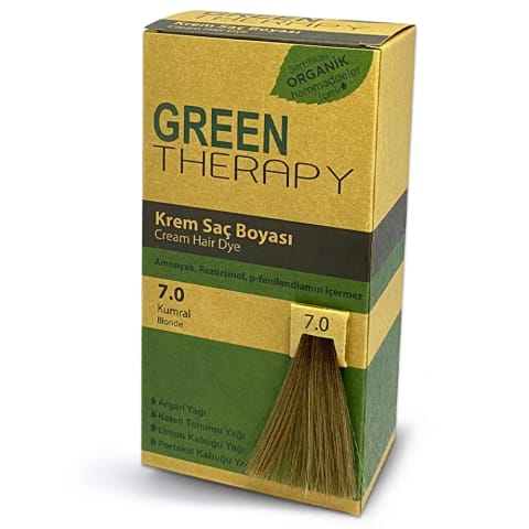 Green Therapy کرم رنگ مو 7.0 قهوه‌ای روشن