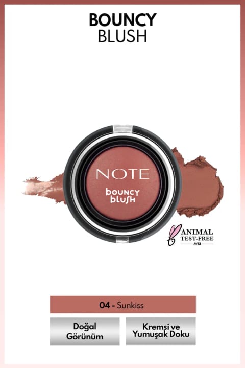 رژگونه کرمی نرم NOTE Bouncy Blush - 04 Sunkiss