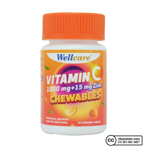ول‌کر Vitamin C + Zinc 30 قرص جویدنی