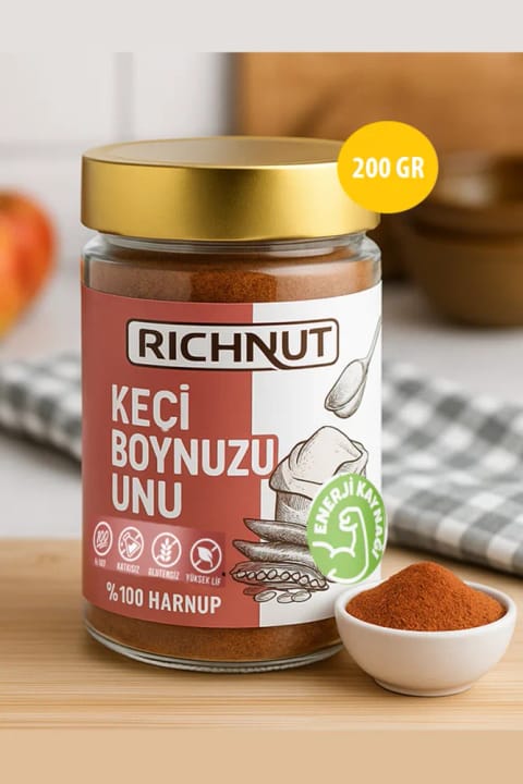 RİCHNUT پودر خرنوب - ۱۰۰٪ آرد خرنوب