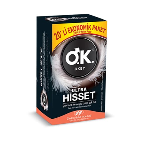 Okey Ultra Hisset کاندوم ۲۰ عددی