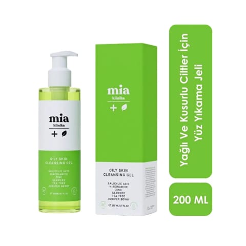 Mia Klinika شوینده صورت برای پوست چرب و مستعد آکنه 200 میلیلیتر