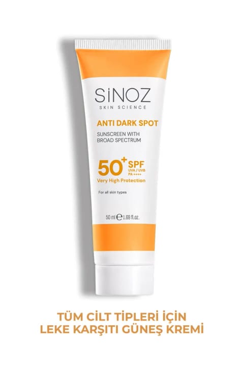 SİNOZ SPF50+ ضد لک ضدآفتاب صورت با محافظت بالا مناسب همه پوستها 50 میلیلیتر