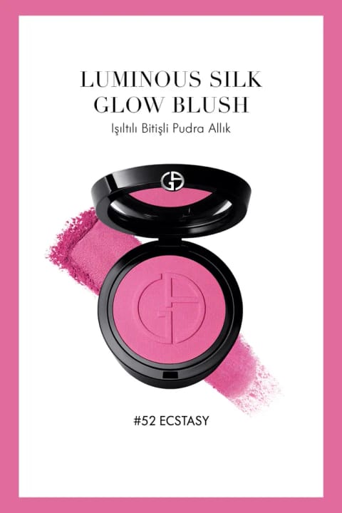 Giorgio Armani Luminous Silk Glow Blush پودر رژگونه با پایانی درخشان ۵۲ Ecsta...