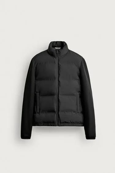 Zara کاپشن کویلتد ترکیبی