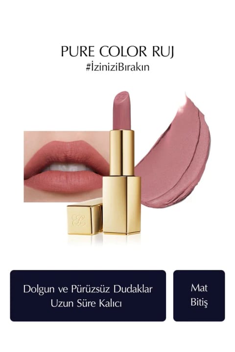 رژ لب مات Estee Lauder Pure Color Matte Lipstick - 3.5 گرم - رنگ: 816 ...