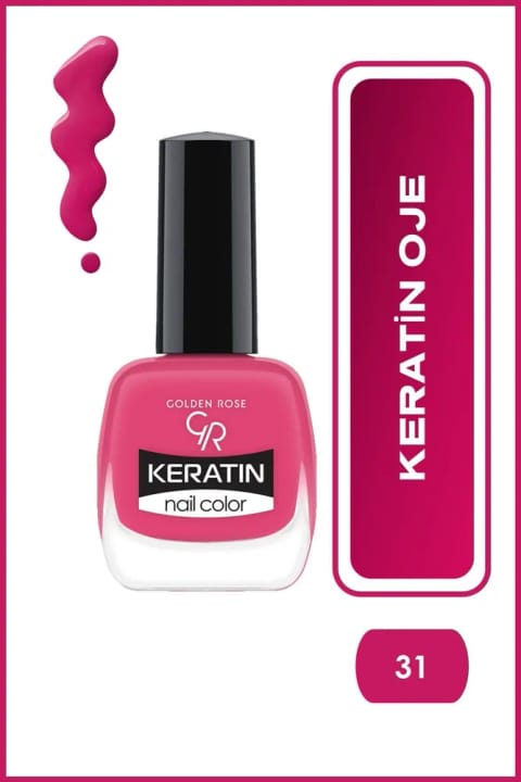 Golden Rose Keratin Nail Color - 31 - لاک کراتینه