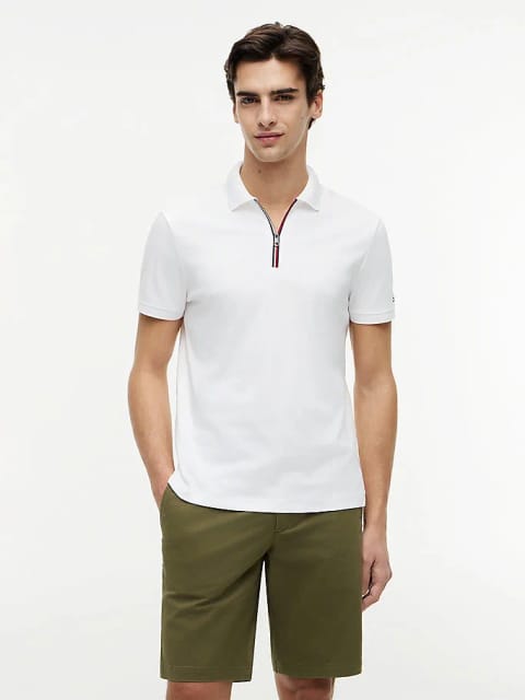 تیشرت پولو زیپ‌دار Liquid Cotton مردانه