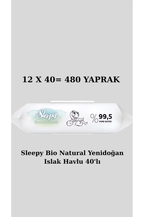 Sleepy Bio Natural دستمال مرطوب نوزاد ۴۰ عددی SR108
