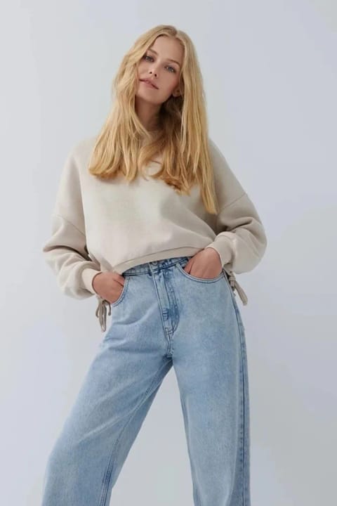 TRENDNATUREL Lucy 90's بوت جین آبی یخی واش سنگ‌شده با کشسانی فوق‌العاده بالا...