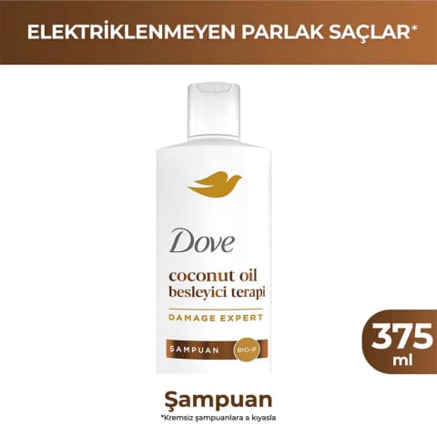 Dove Coconut Oil شامپو ترمیمی نارگیل 375 میلی‌لیتر