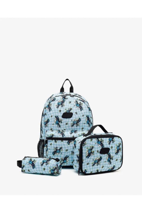ست کولهپشتی SKECHERS B Utility مدل بزرگ پسرانه رنگ خاکی SKCH8357-REX