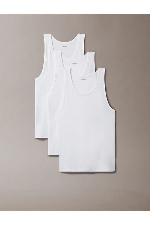 زیرپوش رکابی مردانه Calvin Klein مدل TANK 3PK کد LV00NB4184-100