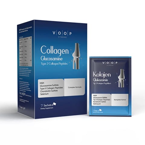 Voop Collagen Glukozamin, Tip II Kolajen Peptitleri 7 Saşe