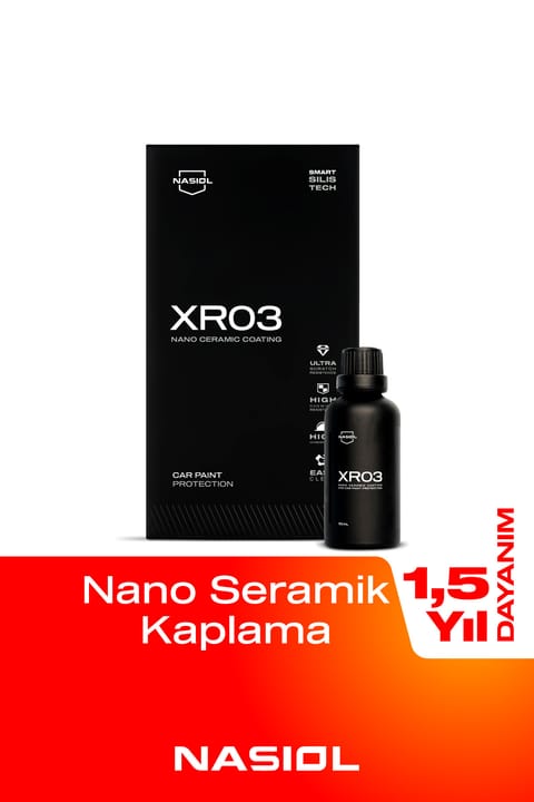 ناسیل XR03 پوشش نانوسرامیک و محافظ رنگ خودرو - ماندگاری ۱٫۵ سال - ۵۰ml - دافع آب