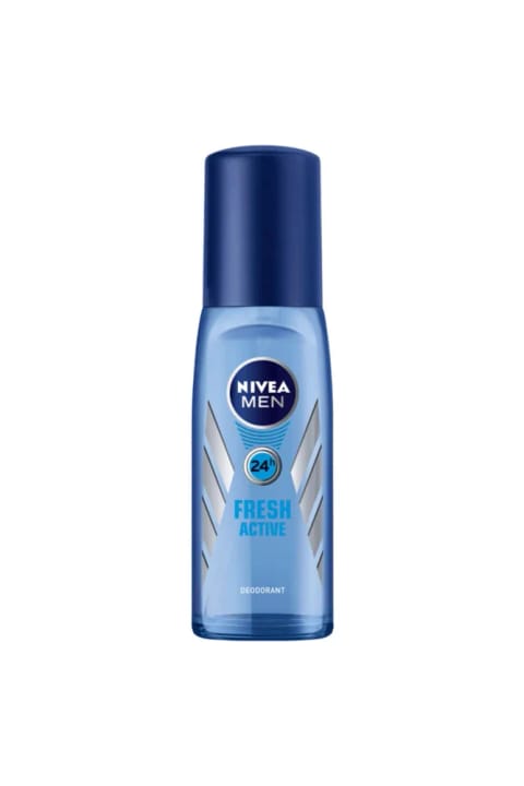 دئودورانت اسپری شیشه‌ای مردانه NIVEA Men Fresh Active 75 ml