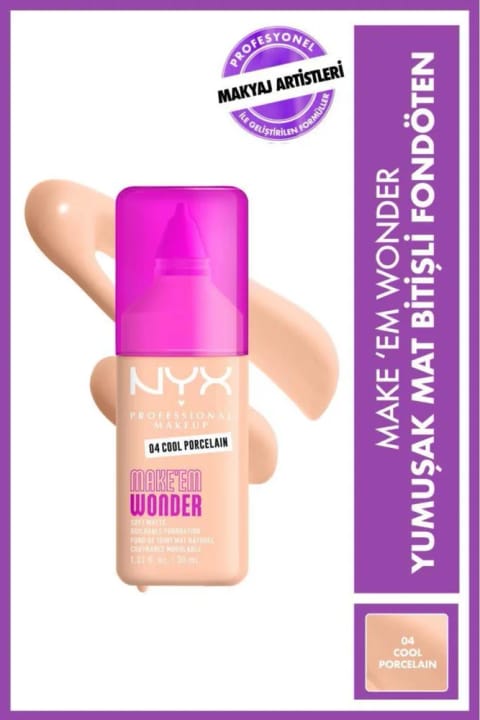 فونداسیون مات نرم NYX Professional Makeup Make’ Em Wonder - 04