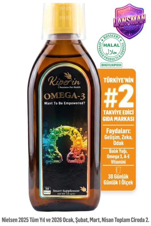 Kiperin Omega 3 روغن ماهی | مناسب تمام سنین | 620mg Omega 3، 310mg EPA، 195mg DHA
