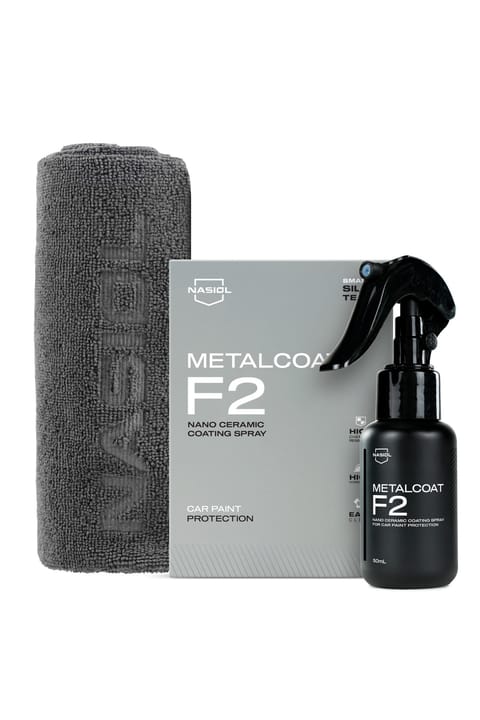 Nasiol - ست ۲۰-محصول Metalcoat F2 اسپری سرامیک نانو بدنه خودرو و میکروفایبر Det...