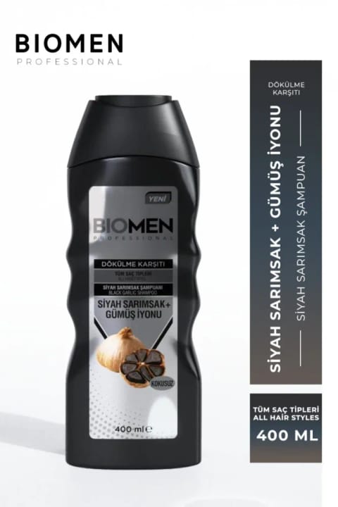 شامپو ضد ریزش سیر سیاه Biomen Professional 400 ml