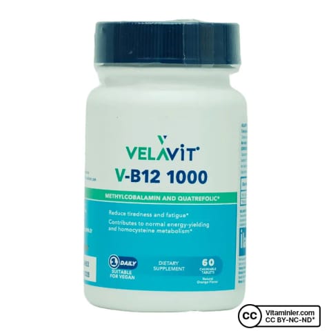 Velavit V-Vitamin B12 1000 Mcg 60 Kapsül