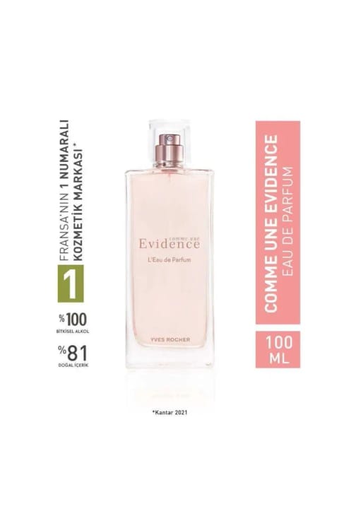 Yves Rocher Comme une Evidence ادوپرفیوم زنانه – سری قدیمی 100 میلیلیتر (آخرین شیشهها...)