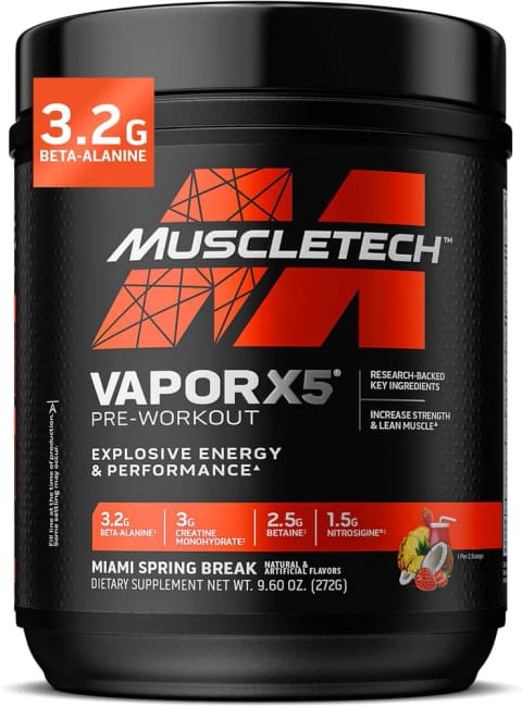 پیش‌تمرین MuscleTech Vapor X5 Pump ۳۰ سروینگ