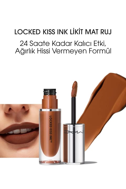 M.A.C رژ لب مایع مات Locked Kiss Ink 24 ساعته Posh حجم 4 میلیلیتر - 773602645992