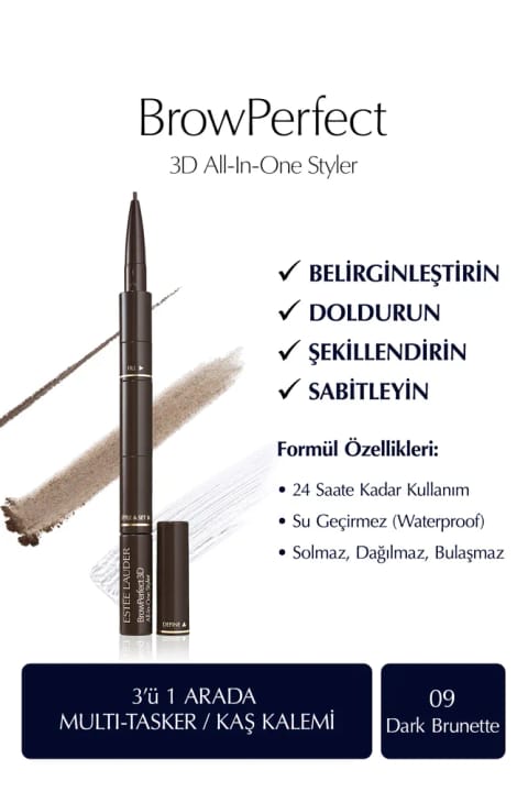 مداد ابرو Estee Lauder BrowPerfect 3D All-In-One Styler Multi-Tasker 09 Da...