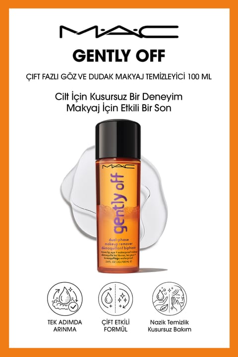 پاککننده آرایش چشم و لب دو فاز M.A.C Gently Off 100 ML