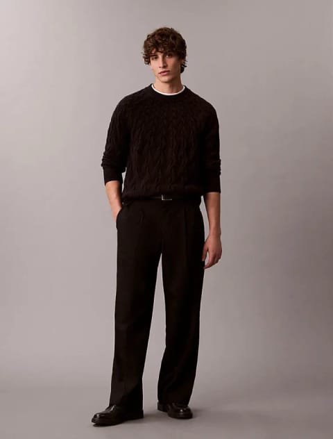 پلیور مردانه Lambswool Blend Calvin Klein