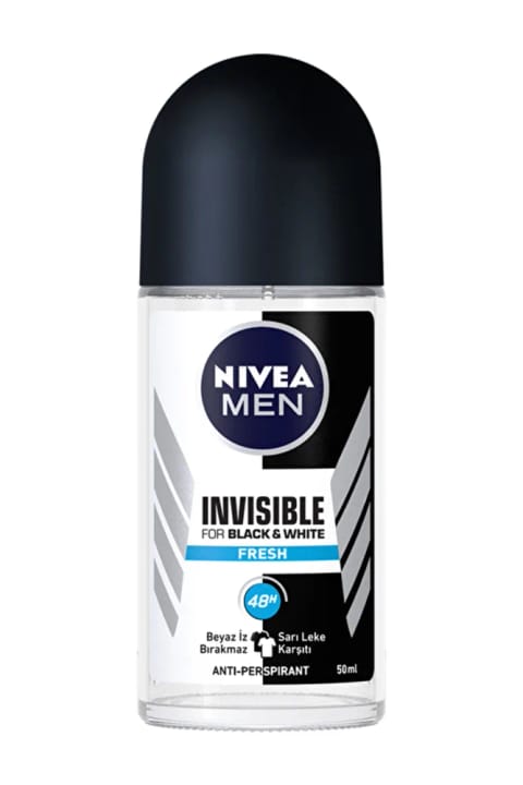 NIVEA رولآن Invisible Black&White Fresh 50 میلیلیتر