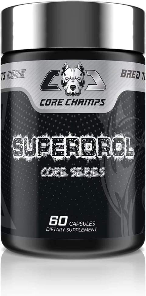 Core Champs Super Drol کولین DMAE، Acetyl L-Carnitine، Ajuga Turkesterone ۶۰ کپسول - By Kai Greene