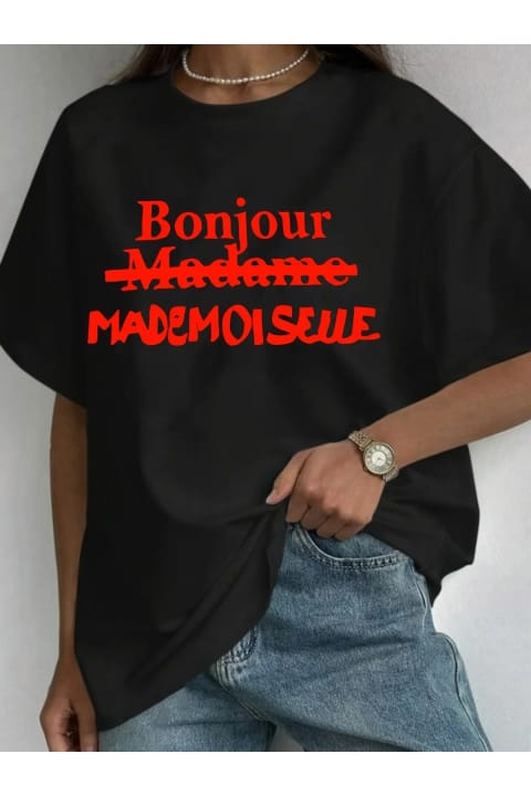 تیشرت طرحدار Bonjour Paris یونیسکس uyguntarz