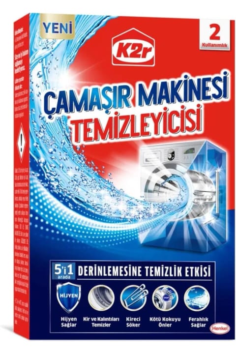 K2R 5 در 1 پاککننده ماشین لباسشویی 2×75 گرم