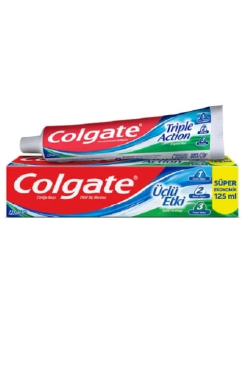 خمیردندان Colgate سه‌اثره ۱۲۵ میلی‌لیتری سفیدکننده حاوی فلوراید مراقبت و بهداشت دهان...