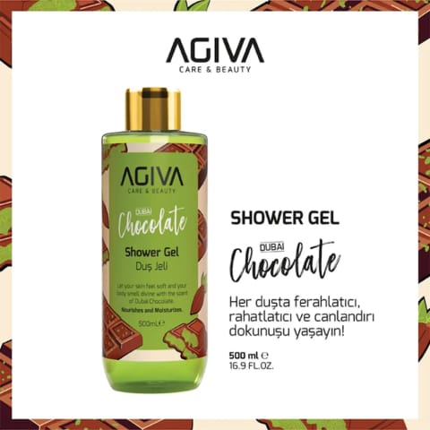 Agiva Care & Beauty دوش ژل شکلات دبی ۵۰۰ میلیلیتر