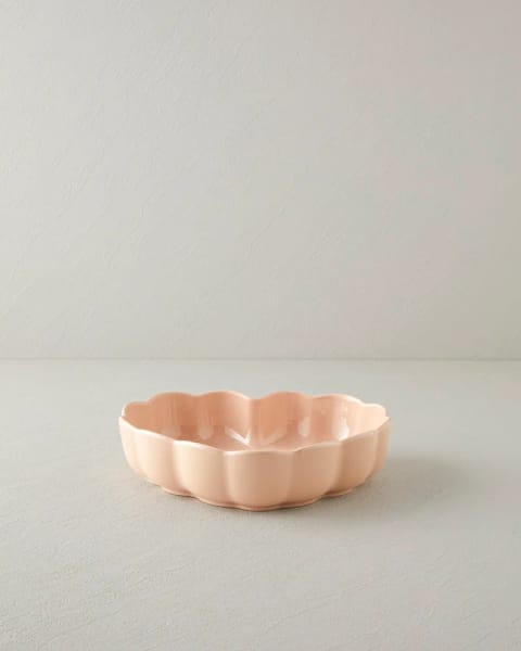 ظرف فر قلبی Cottage Stoneware 26,5x24,5 cm صورتی روشن