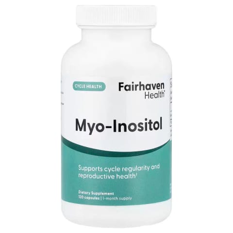 Fairhaven Health Myo-Inositol Cycle Health 120 کپسول (۵۰۰ mg در هر کپسول)