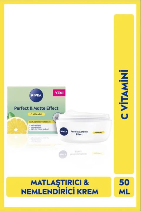 NIVEA کرم مرطوب‌کننده روزانه مات‌کننده Perfect & Matte 50ml با ویتامین C