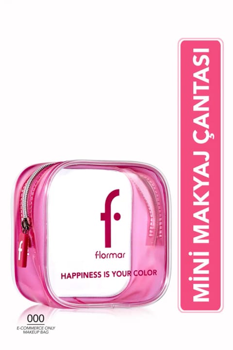 Flormar کیف آرایش صورتی شفاف