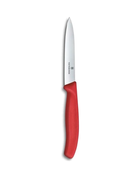 چاقو Victorinox 6.7701.C1 Swiss Classic تیغه صاف نوک‌تیز استیل ضدزنگ 10 سانتی‌متری قرمز