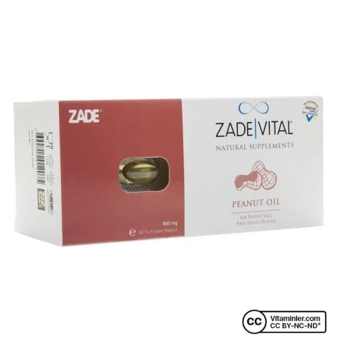 Zade Vital روغن بادام زمینی 800 میلی‌گرم 60 کپسول