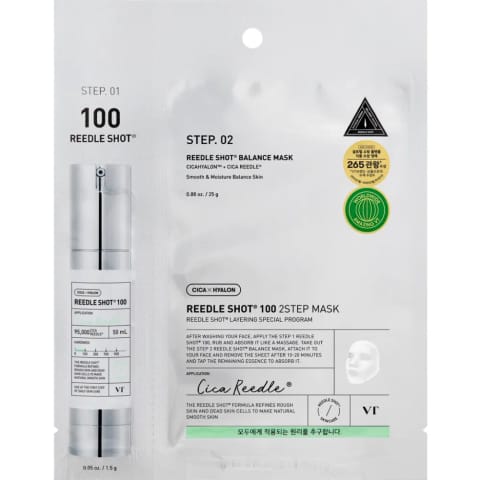 VT Cosmetics Reedle Shot 100 ماسک کاغذی دو مرحله‌ای